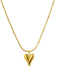 stainless steel heart pendant