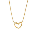 stainless steel heart necklace