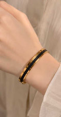 Velora Black Bangle