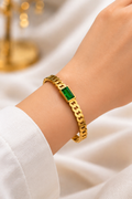 Emerald Cuff Bracelet